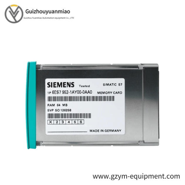 Siemens 6ES7952-0KH00-0AA0 RAM Memory Card for S7-400 Series, Long Version, 4 MB