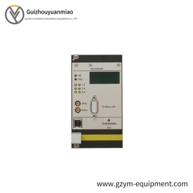 EMERSON A6370D Overspeed Protection Monitor - Reliable Monitoring for Industrial Safety